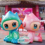 廣西南寧2.5米玻璃鋼大型城市IP形象雕塑